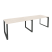 Рабочая станция на О-образном м/к Onix O.MO-RS-2.3.8 2760x800x750 (Тиквуд Темный/Белый Металл)
