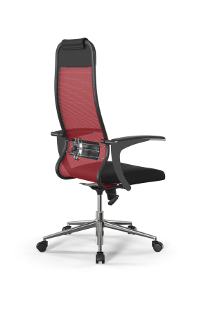 Кресло для руководителя Метта Sit 10 B1-111U - X2+UMF(X1) /Ub00/Wh00/U0mL-b(M09.B23.G18.W01) (Красный | Черный)