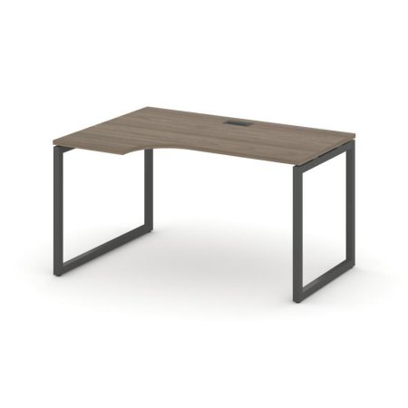 Стол рабочий эргономичный SN-4O.SPA-011(L) (1380х700/980х750) (Вяз Благородный/Металл Антрацит)