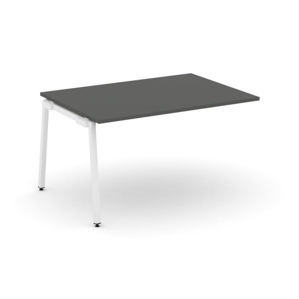 Проходной наборный элемент переговорного стола SN-4A.NSPRG-001.3 (980х980х750) (Антрацит/Металл Белый)