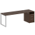 Рабочая станция Metal System Style БО.РС-СТП-1.5 2212x720x750 (Дуб Наварра/Серый металл)