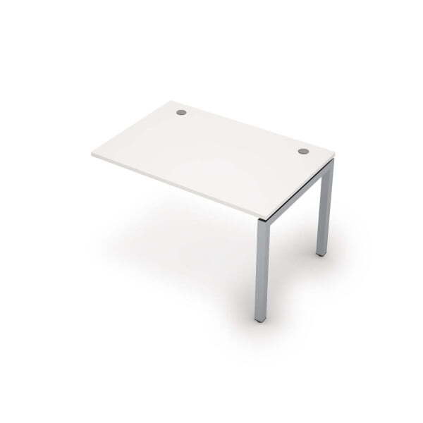 6МБК.5188 Линейная бенч-система, конечный модуль (1200x800x750) (Белый/Алюминий матовый)