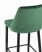 Стул полубарный Диего велюр зеленый (Стул полубарный Диего зеленый)