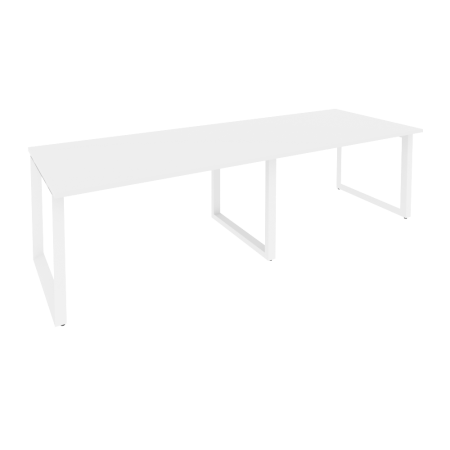 Стол переговорный Onix O.MO-PRG-2.3 2760x980x750 (Белый Бриллиант/Белый Металл)