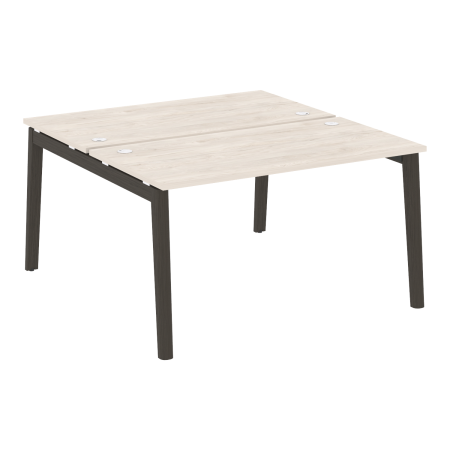 Рабочая станция на деревянных опорах Onix Wood OW.D.RS-2.3.7 1380x1475x750 (Денвер Светлый/Дуб Темный)