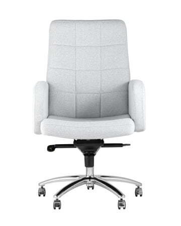 Кресло руководителя Лансет микровелюр светло-серый (Компьютерное кресло Лансет светло-серый)