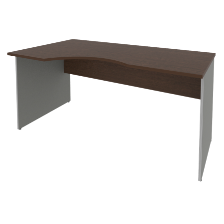 Стол криволинейный Riva А.СА-1 Л 1600x900x750 (Венге-Металлик)