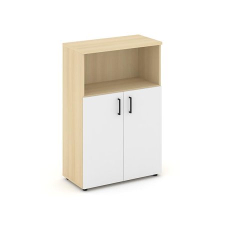 Шкаф средний широкий SN.STS-201 (796х400х1203) (Акация Лорка/Белый)