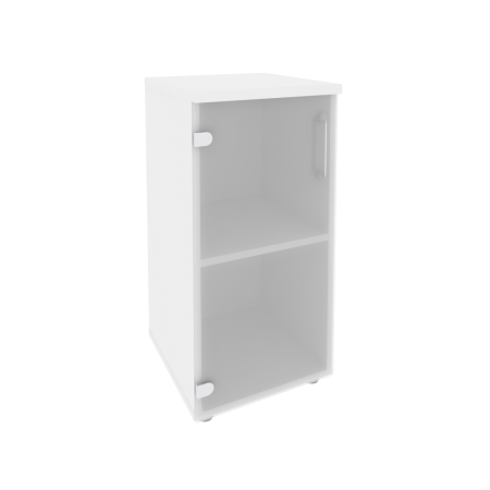 Шкаф низкий узкий левый Onix O.SU-3.2L 400x420x823 (Белый Бриллиант)