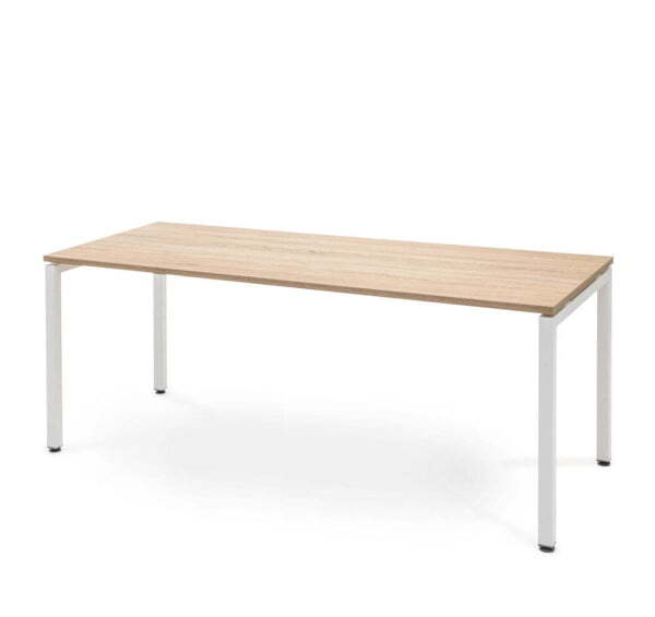 TOUR LIGHT Стол письменный 16070 (Дуб калифорнийский/Белый металл)