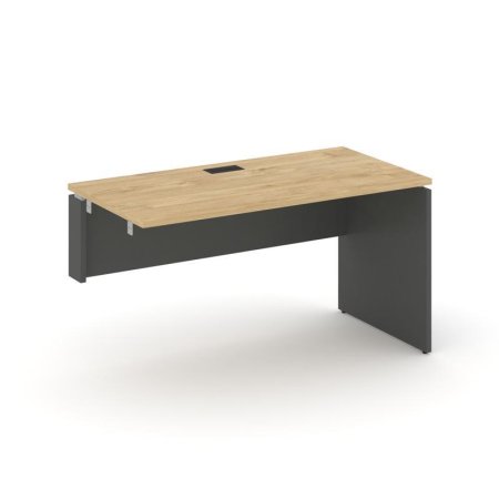 Стол-приставка к опорным элементам SN-D.OPRS-024(L) (1580х800х750) (Тиквуд Светлый/Антрацит)