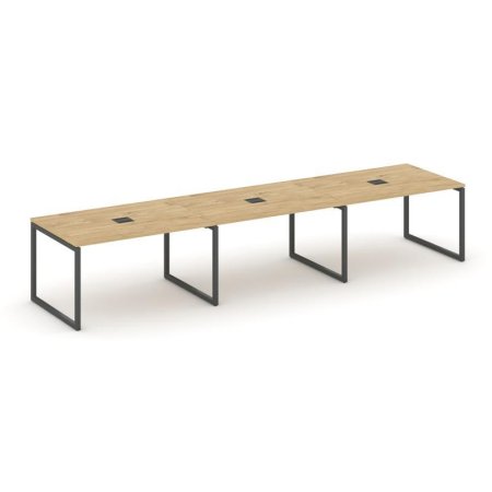 Стол переговорный SN-4O.SPRG-022 (3540х980х750) (Тиквуд Светлый/Металл Антрацит)