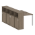 Рабочая станция с опорным шкафом-купе Metal System Style БП.РС-СШК-4.1 1410x2332x1098 (Дуб Наварра/Серый металл)