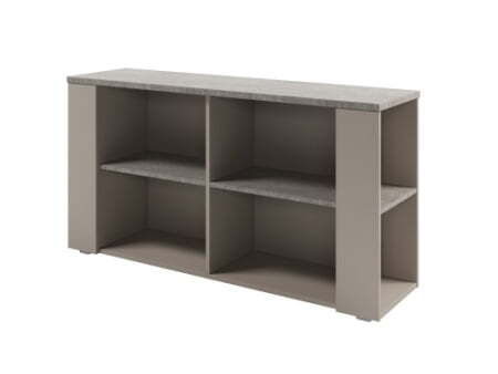 Тумба приставная Solution D-68 1432x380x750 (Бетон/Кашемир)