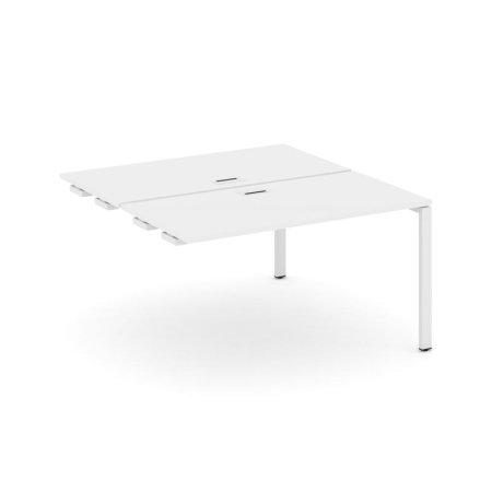 Стол-приставка к опорным элементам SN-6P.DPRS-014 (1580х1432х750) (Белый/Металл Белый)
