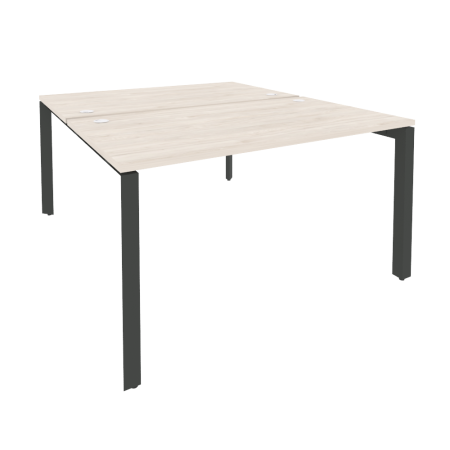 Рабочая станция на П-образном м/к Onix O.MP-D.RS-2.3.8 1380x1635x750 (Денвер Светлый/Черный металл)