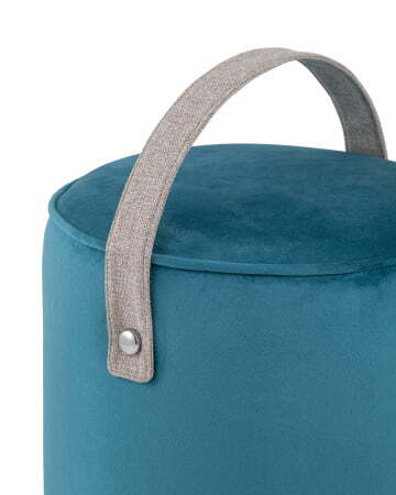 Пуф Джерри велюр темно-бирюзовый (Пуф Джерри темно-бирюзовый)