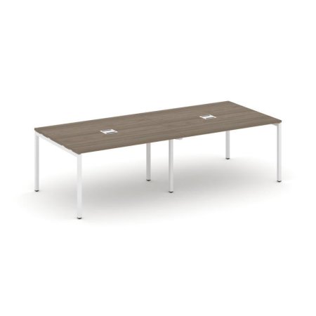 Стол переговорный SN-4P.SPRG-042 (2360х1180х750) (Вяз Благородный/Металл Белый)