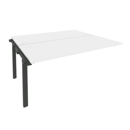 Наборный элемент рабочей станции на м/к Onix O.M-2.NRS-4.7 1580x1475x750 (Белый Бриллиант/Черный металл)