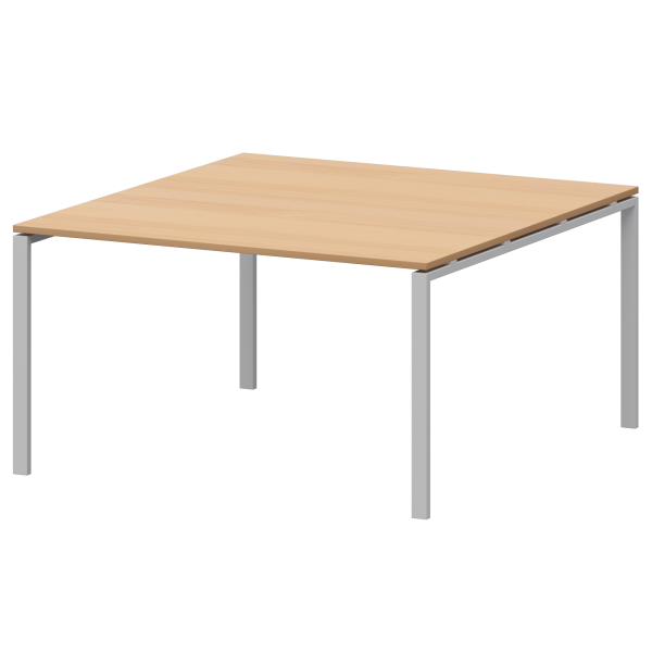 Стол переговорный на металлокаркасе Арго-М АМП-003.123 1400x1236x760 (Ольха/Белый)