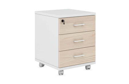 Тумба подкатная 3 ящика с замком на верхний ящик Target TAR330 452x474x585 (Rovere)