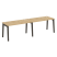 Рабочая станция на деревянных опорах Onix Wood OW.RS-2.3.7 2760x720x750 (Тиквуд Светлый/Дуб Темный)