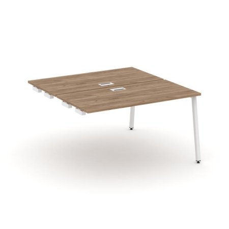Стол-приставка к опорным элементам SN-4A.DPRS-023 (1380х1632х750) (Дуб Табак/Металл Белый)