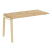 Наборный элемент рабочей станции на деревянных опорах Onix Wood OW.1.NRS-3.7 1380x720x750 (Тиквуд Светлый/Дуб Темный)