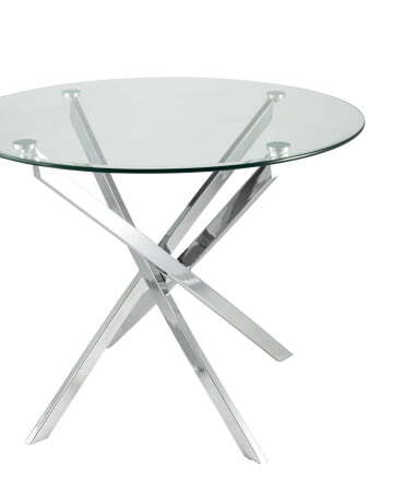 Стол Hydra D90 (Стол обеденный Гидра прозрачный)