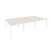 Рабочая станция на П-образном м/к Onix O.MP-D.RS-6.1.8 2940x1635x750 (Тиквуд Темный/Белый Металл)