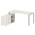 Рабочая станция с опорной тумбой левая Metal System Style БП.РС-СТС-2.4 Л 1700x1520x750 (Дуб Наварра/Серый металл)