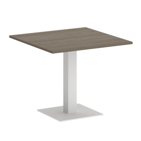 Стол квадратный VR.SP-5-90.2 900x900x750 (Вяз благородный/Белый Металл)