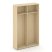 Шкаф-купе для одежды SN.SHK-003 (1200х400х1982) (Антрацит/Тиквуд Светлый)