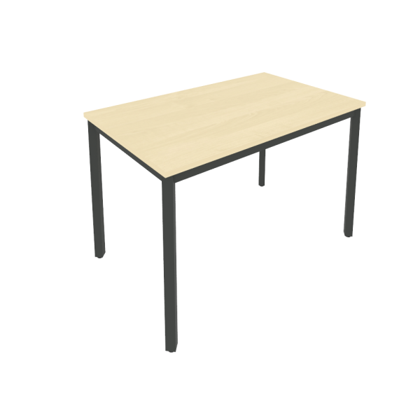Стол письменный на металлокаркасе Slim С.СП-4 1180x720x750 (Клен/Антрацит металл)