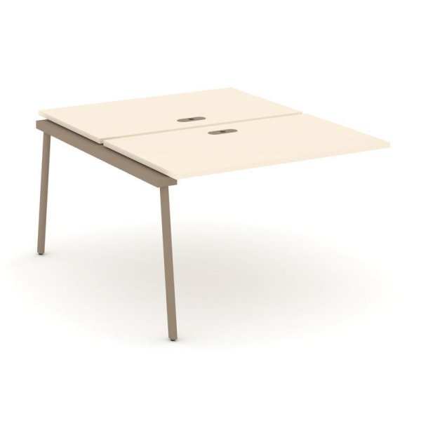 Двойной наборный элемент рабочей станциии ES.2.NRS-2-LP (1180х1500х750) (Сатин/Металл Латте)