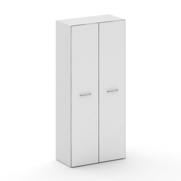 Шкаф широкий высокий Cross CR.ST-103 white (896x460x2000) (Белый Бриллиант UM-Лакобель Белый)