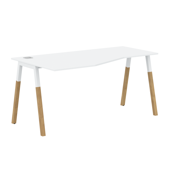 Стол эргономичный левый Forta FCT 1567 (L) 1180x733x670 (Белый премиум)