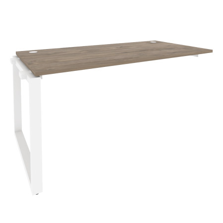 Наборный элемент рабочей станции на О-образном м/к Onix O.MO-1.NRS-4.8 1580x800x750 (Тиквуд Темный/Белый Металл)