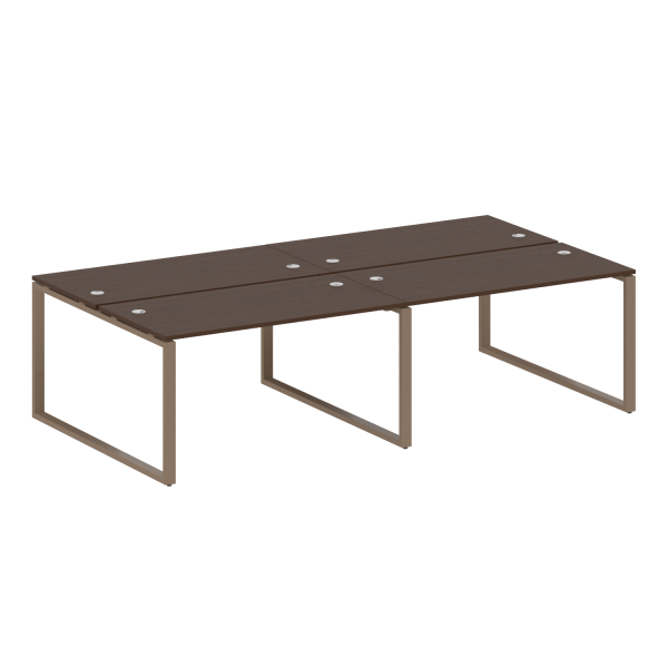 Рабочая станция Metal System Style БО.СМ-4.3 2800x1475x750 (Венге Цаво/Мокко металл)