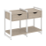 Тумба на регулируемых опорах наборная VR.L-TN-1.O 970x460x719 (Тиквуд Темный/Белый металл)