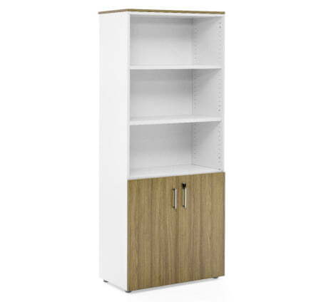 Шкаф белый открытый H195 800х440х1950 (Орех)