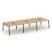 Рабочая станция 2-х сторонняя SN-5A.DRS-073 (4140х1432х750) (Тиквуд Светлый/Металл Антрацит)