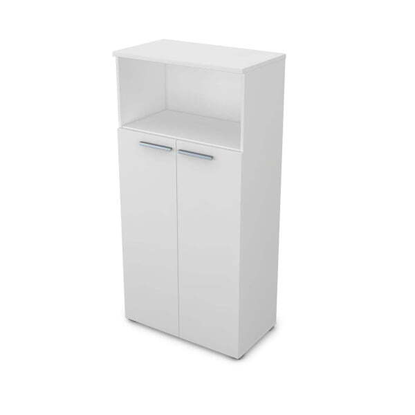 9Ш.004.2 Шкаф с нишей (800x450x1645) (Белый премиум)