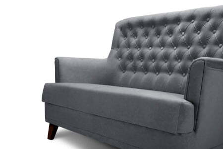 Диван 2-местный Caprize (1620x790x1000) Серый (Серый)