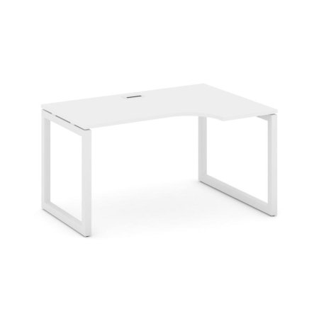 Стол рабочий эргономичный SN-5O.SPA-012(R) (1580х700/980х750) (Белый/Металл Белый)