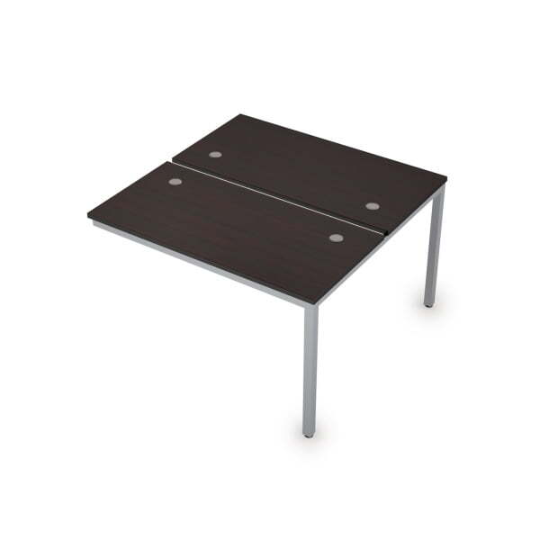 6МБК.268 Сдвоенные бенч-системы, конечный модуль (1200x1235x750) (Венге/Алюминий матовый)