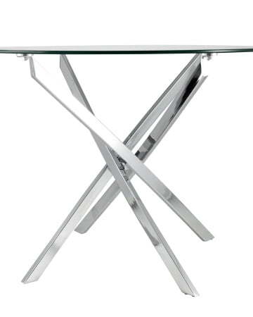 Стол Hydra D90 (Стол обеденный Гидра прозрачный)