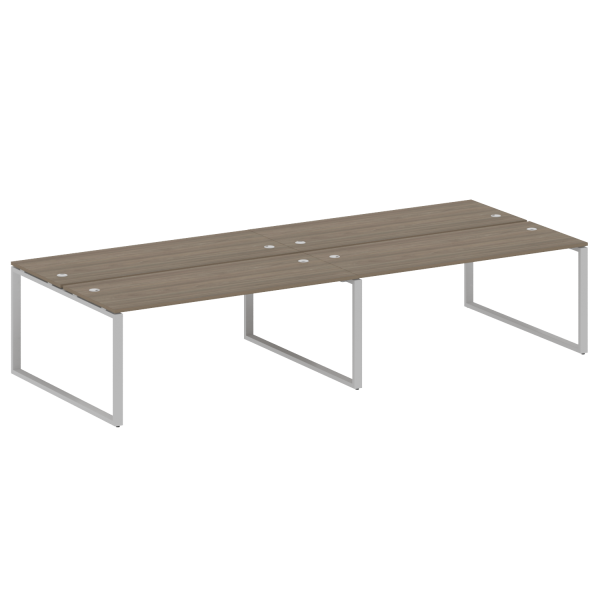 Рабочая станция Metal System Style БО.СМ-4.5 3600x1475x750 (Вяз/Серый металл)