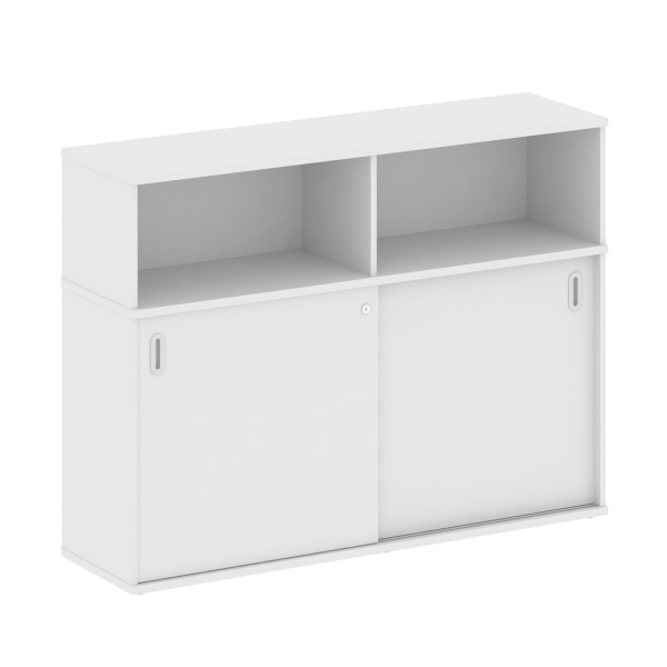 Шкаф-купе приставной Metal System Style Б.ШК-2 Т 1475x410x1098 (Белый)