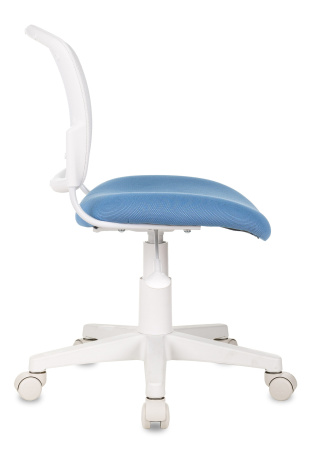 Кресло детское CH-W296NX белый TW-15 сиденье голубой 26-24 сетка/ткань крестов. пластик пластик белы (Голубой)